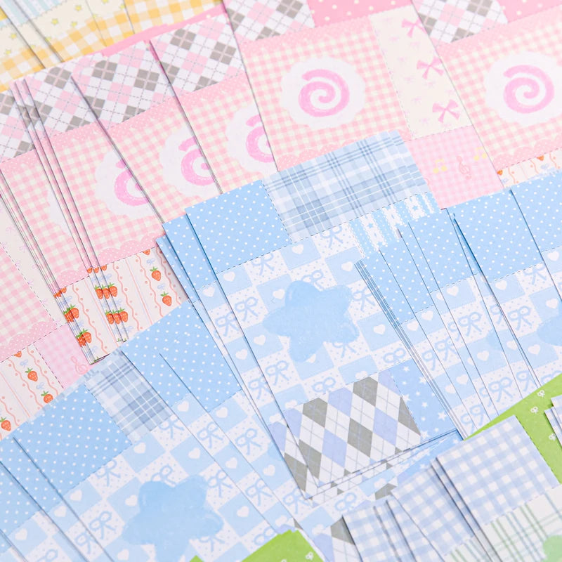 TIANZI 50/100Pcs Cute Cartoon Square Memo Pads High-Quality Writing Paper for To-Do Lists Journals Notes DIY Office Stationery