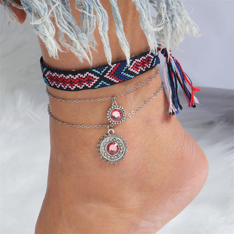 Zafira Anklets - Bohemian Colorful Handmade Beads Anklets for Women Summer Beach Ankle Bracelet Foot Leg Chain Female Girls Jewelry Accessories