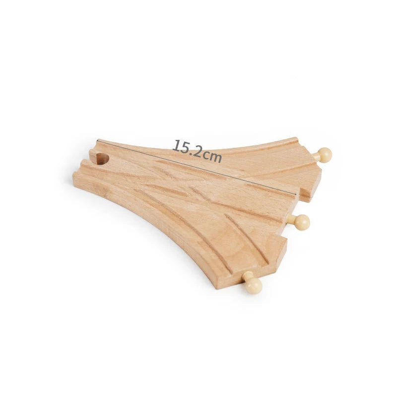 Wooden Train Rail Kinds Of Wooden Train Track Connector Adapter Fit for All Brands Wood Tracks Educational Toys For Kids Gift