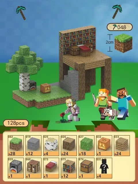 32-212PCS Magnetic Blocks-Build Mine Magnet World Set for Boys & Girls Age 3+, Sensory Toys for Toddlers Gifts Construction Toys