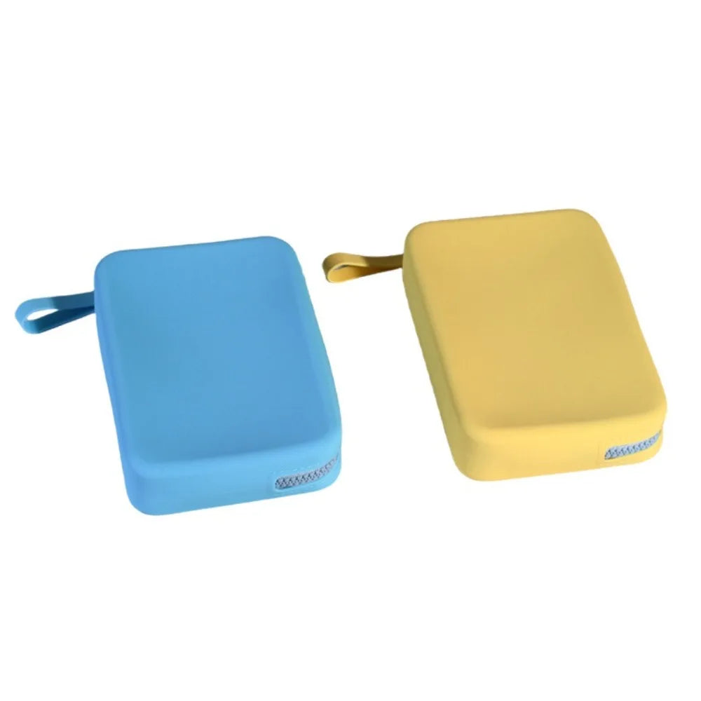 AquaSil - Portable Large Capacity Cosmetic Storage Bag with Zipper Silicone Storage Bags Outdoor Waterproof Square Makeup Pouch