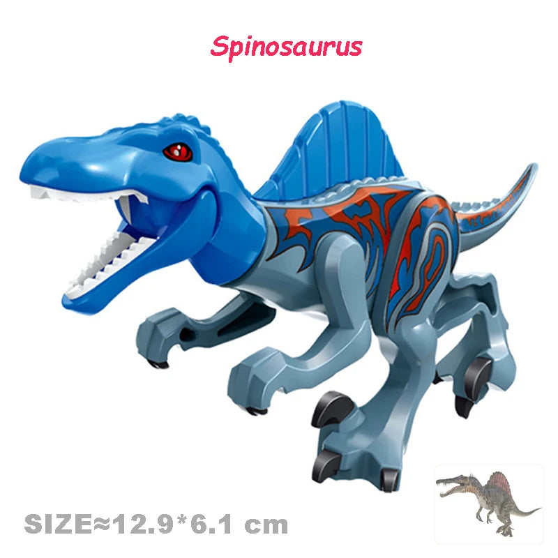 Jurassic World Dinosaurs Velociraptor Triceratops Indominus T-Rex Model Assemble Educational Building Blocks Toys For Kids Gifts