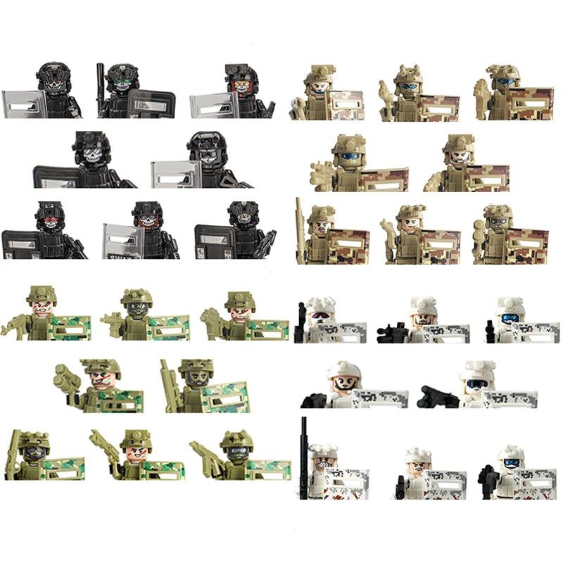 Building block toys, mini figures, character action figures, city people, building block accessory sets, children's gifts