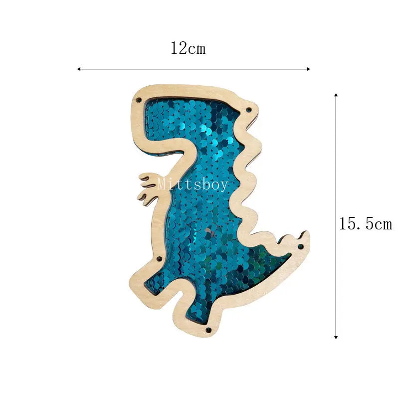 Busy Board Dinosaur Animal DIY Wooden Accessories Early Learning Toys Busy Board Matching Board Handmade Puzzle Educational Toys