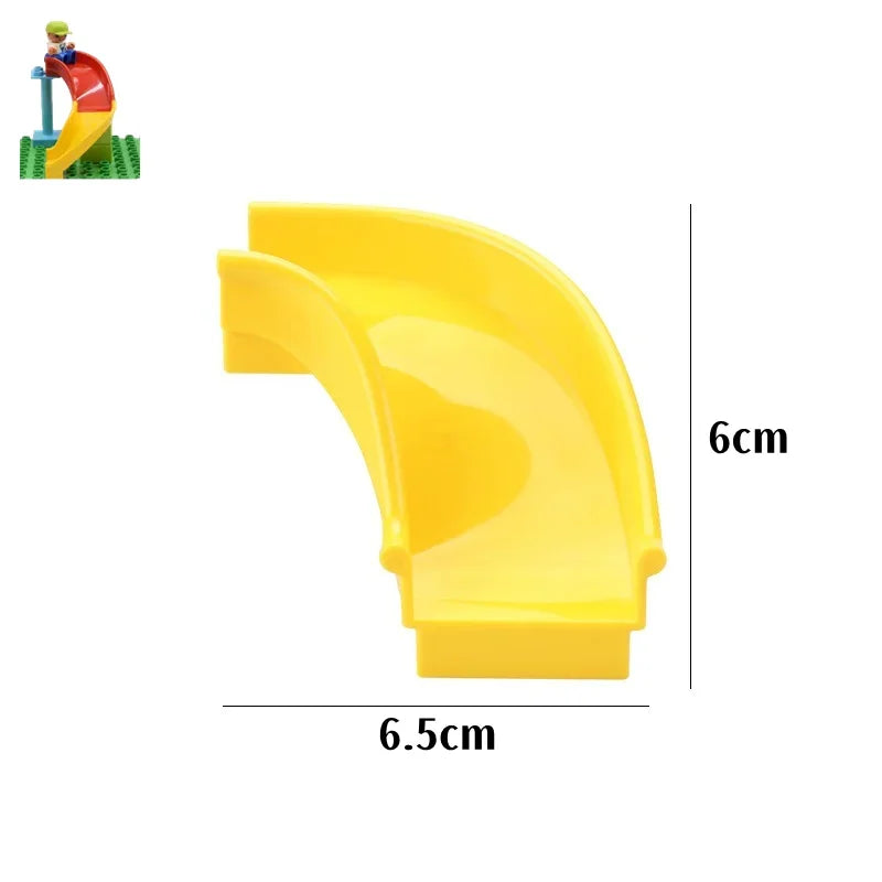 Big Building Blocks Slide Stair Swing Seesaw Ferris Wheel Series Compatible Duploe Large Brick Children Educational Toy Kid Gift