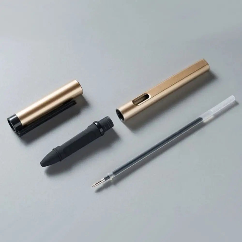 Simple 0.5MM Black Ink Gel Pen Quick Drying Correct Posture Writing Ballpoint Pen Smooth Writing Neutral Pen School Office