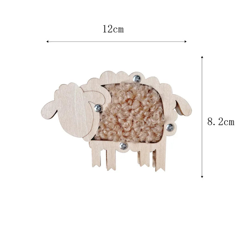 2024 Baby DIY Montessori Busy Board Wooden Accessories Castle Animal Letters Number Movement Educational Toys For Children Gifts