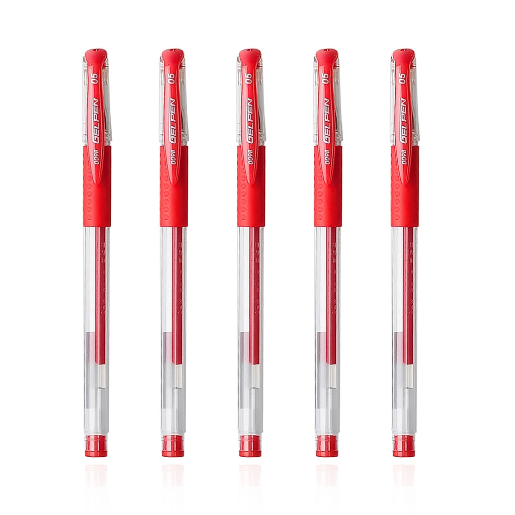 WQN-4/8/12pcs Gel Ink Pen Rollerball Pen Set Office Supplies Red Ink Color 0.5mm Ballpoint Pen Student School Stationery