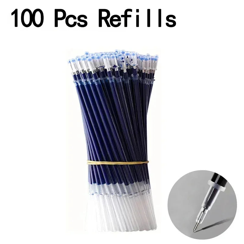 20/50 Pcs Gel pens Set Black Blue Red Refill Gel School & office Supplies Stationery kawaii accessories stationery cute pens