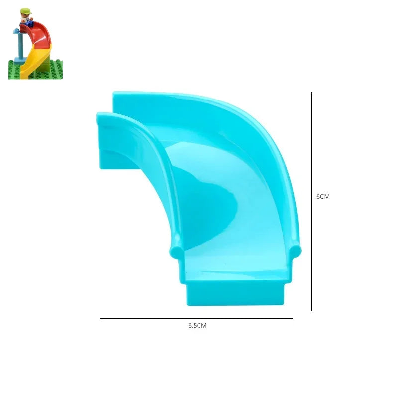 Big Building Blocks Slide Stair Swing Seesaw Ferris Wheel Series Compatible Duploe Large Brick Children Educational Toy Kid Gift