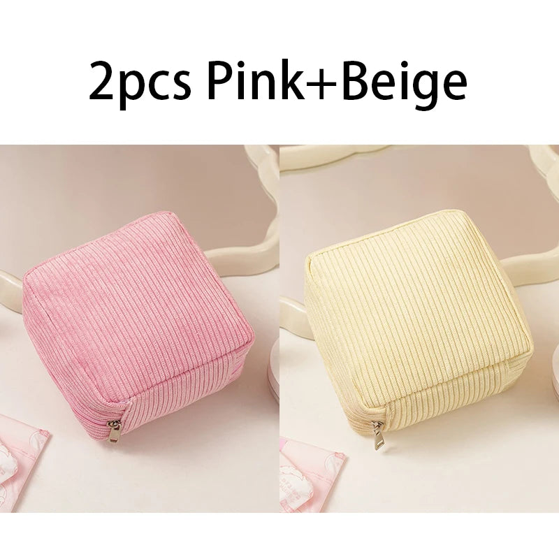 Toiletry - Bag Sanitary Pad Pouch Pad Pouch Cute Cosmetic Storage Pouch Women Small Makeup Bag Cable Case