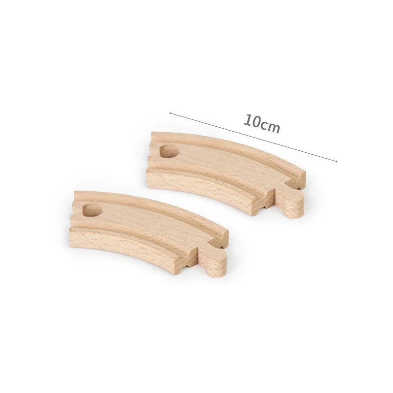 Wooden Train Rail Kinds Of Wooden Train Track Connector Adapter Fit for All Brands Wood Tracks Educational Toys For Kids Gift