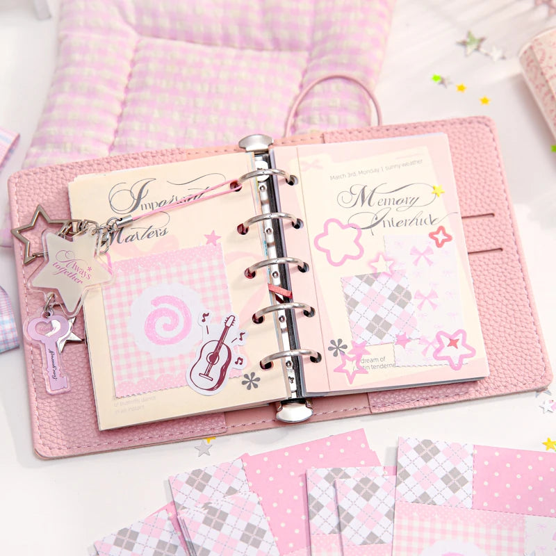 TIANZI 50/100Pcs Cute Cartoon Square Memo Pads High-Quality Writing Paper for To-Do Lists Journals Notes DIY Office Stationery