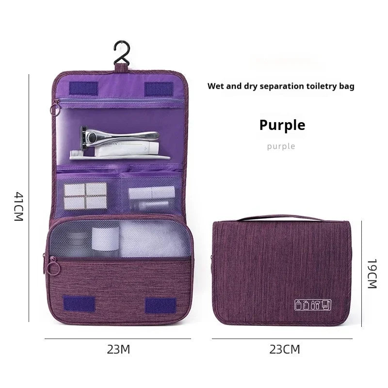 Foldable - Toiletry Bag Organizer Hanging Storage Bathroom Makeup Case Cosmetic Bag Travel For Travel Business
