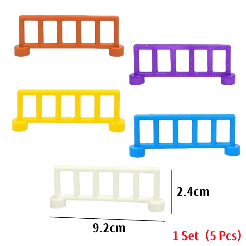 Big Building Blocks Slide Stair Swing Seesaw Ferris Wheel Series Compatible Duploe Large Brick Children Educational Toy Kid Gift