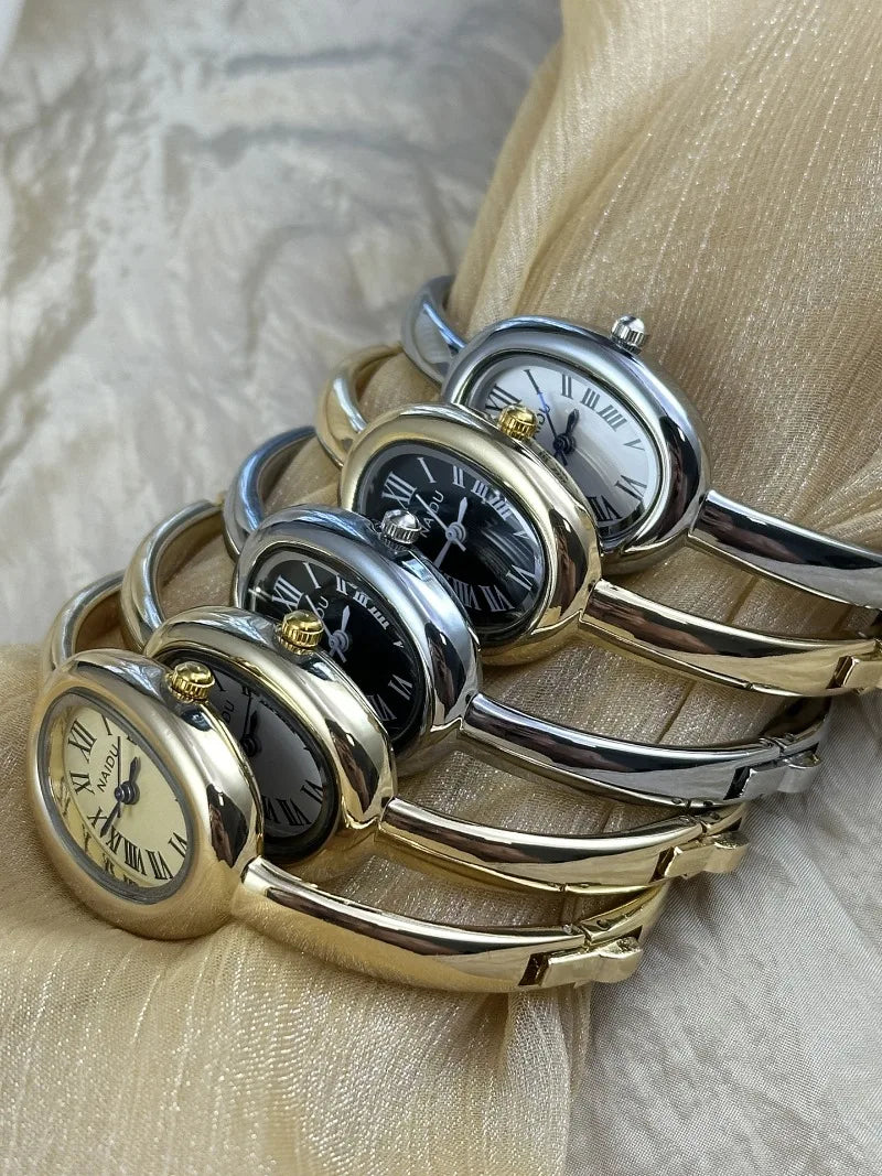 ARVA - 
Famous Brand Bracelet Watch Stainless Steel Strap Gold Watch Fashion Small Dial Ladies Girl Gift Wristwatches Relojes Para Mujer