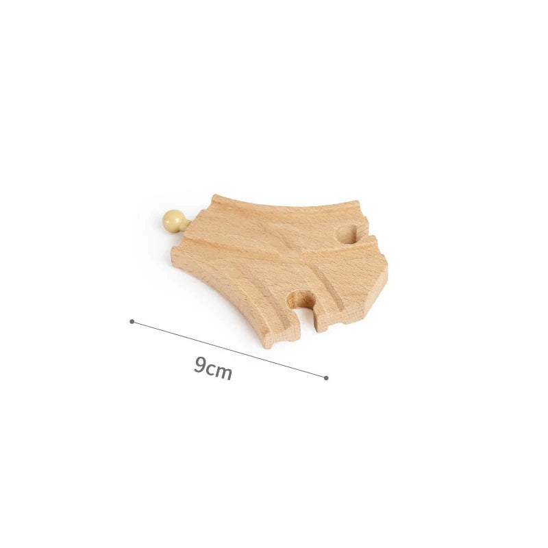 Wooden Train Rail Kinds Of Wooden Train Track Connector Adapter Fit for All Brands Wood Tracks Educational Toys For Kids Gift