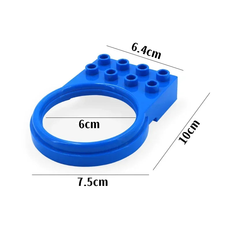 Big Building Blocks Slide Stair Swing Seesaw Ferris Wheel Series Compatible Duploe Large Brick Children Educational Toy Kid Gift