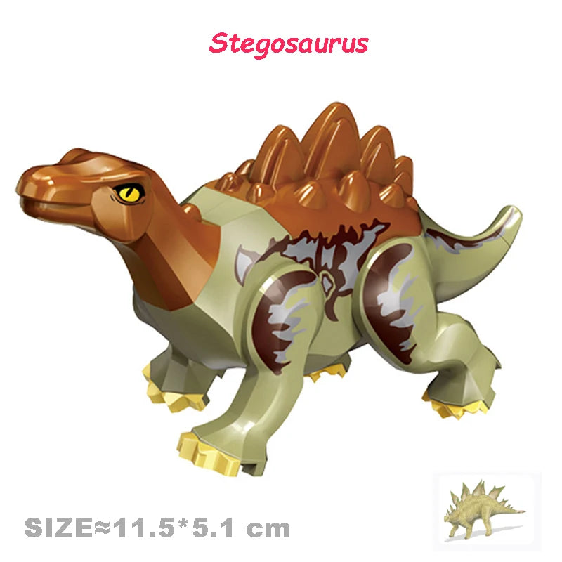 Jurassic World Dinosaurs Velociraptor Triceratops Indominus T-Rex Model Assemble Educational Building Blocks Toys For Kids Gifts