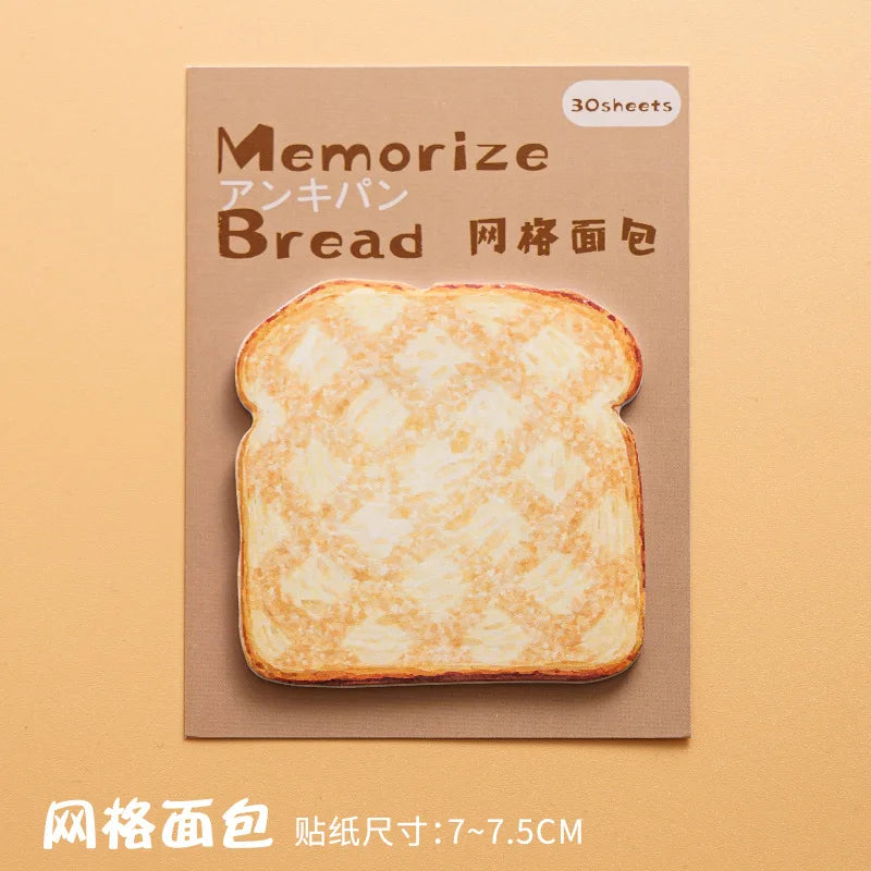 Memory Bread Series Convenient Notes Creative and Beautiful Notes Memo N Times Ins Style High-end Note Paper Stationery Supplies
