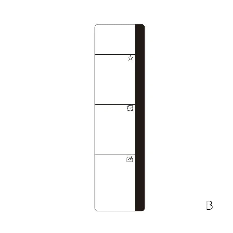 Right Left Acrylic Monitor Memo Board Desk Accessories Computer Display Message Sticky Note Clip Office Supplies