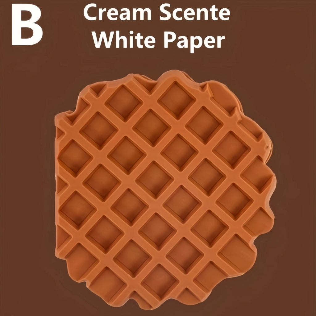 80 Pages/Set Scented Chocolate, Cream & Strawberry Flavored Creative Pocket Notepads, Chocolate&Cookie Shaped, Tear-off Memo Pad