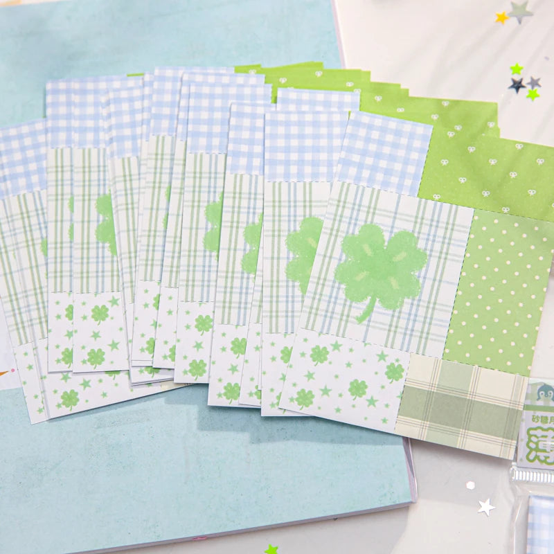 TIANZI 50/100Pcs Cute Cartoon Square Memo Pads High-Quality Writing Paper for To-Do Lists Journals Notes DIY Office Stationery