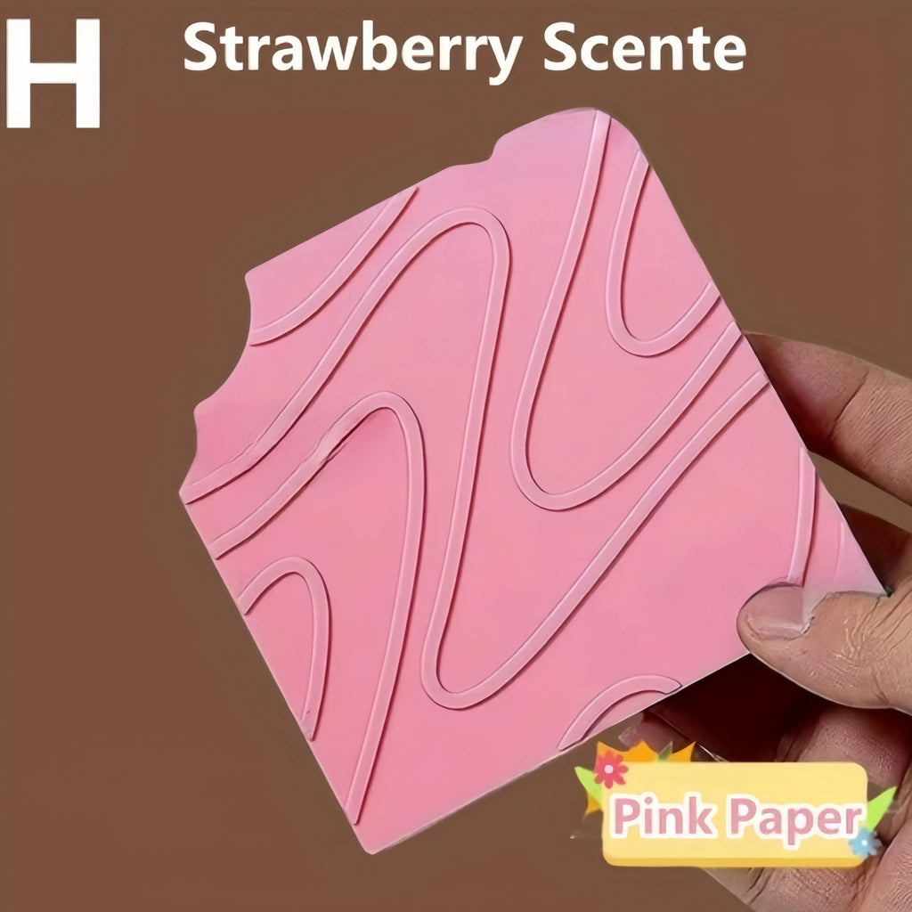 80 Pages/Set Scented Chocolate, Cream & Strawberry Flavored Creative Pocket Notepads, Chocolate&Cookie Shaped, Tear-off Memo Pad