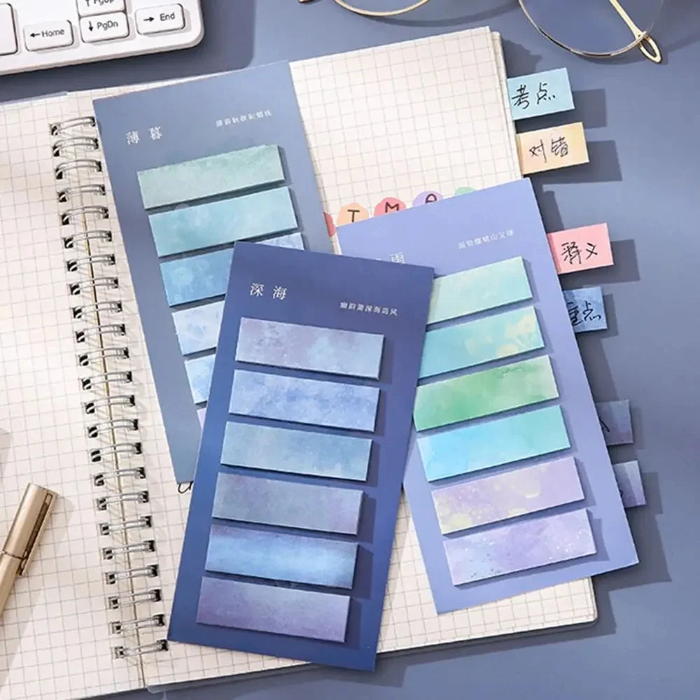 120Pc Index Tabs Self Adhesive Page Markers Transparent Waterproof Sticky Notes Classify Files Flags Posted It Planner Stickers