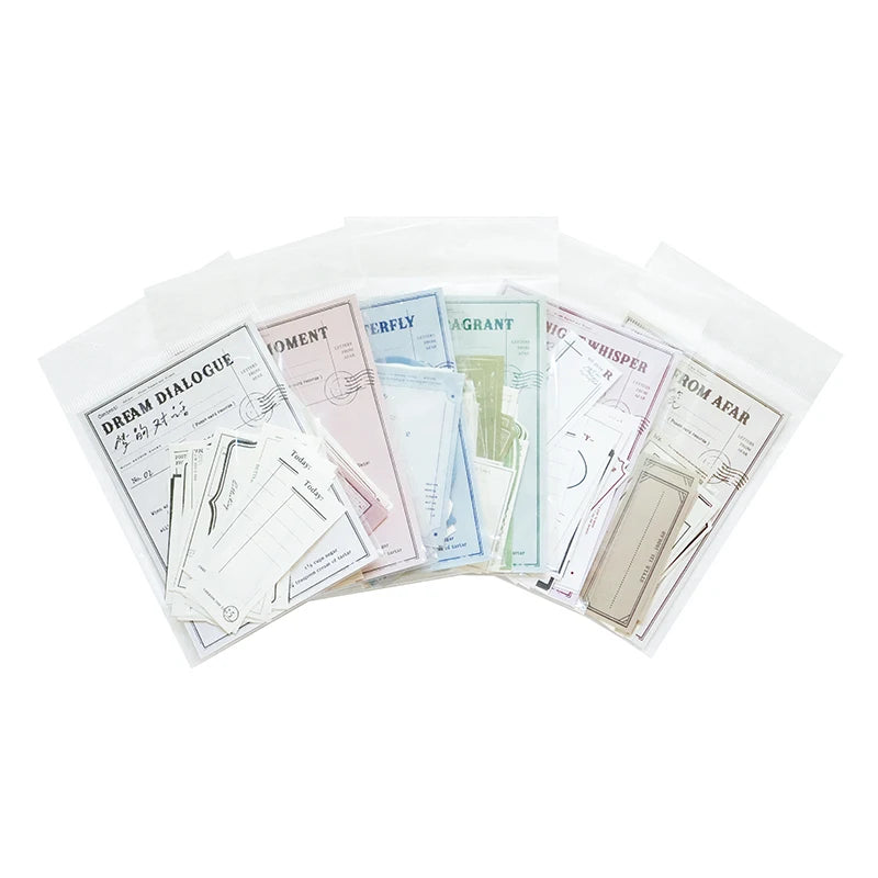 30pcs/lot Embrace The Summer Vintage Simple Border Memo Pad Material Paper Creative DIY Journal Collage Stationery