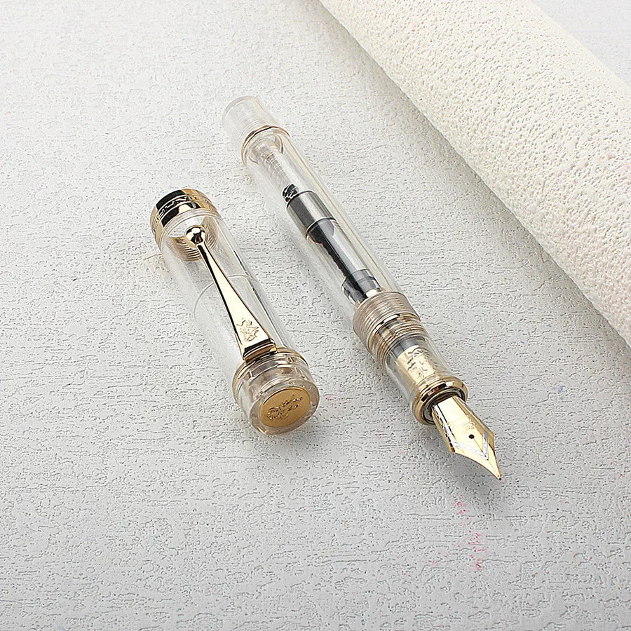 Jinhao 82/9019/100 Fountain Pen Transparency Spin Pen Popular EF F M NIB Business Office School Supplies Writing Stationery