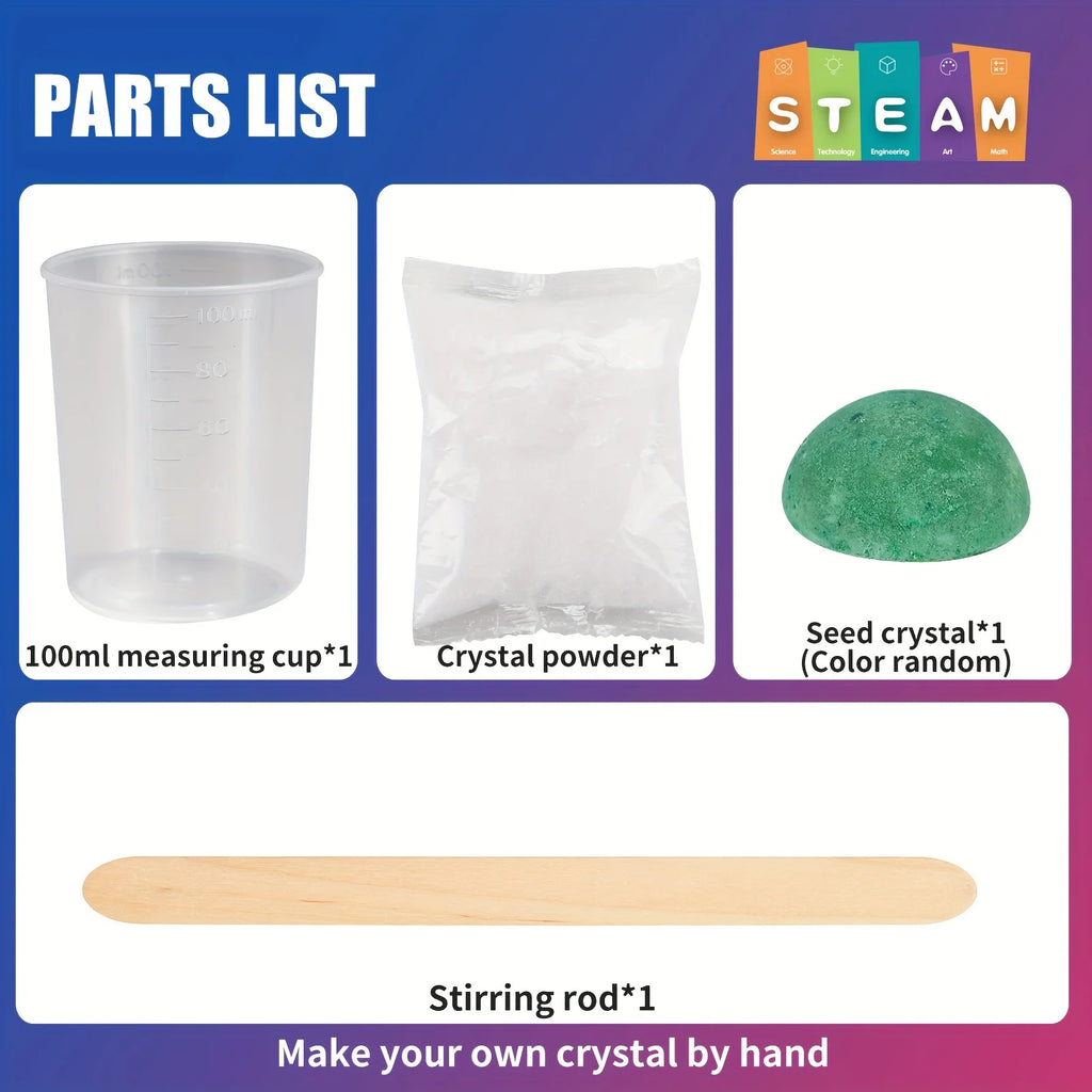 Science education toys, crystal growth and planting, educational puzzle toys, DIY crystal growth toys, Halloween/Christmas