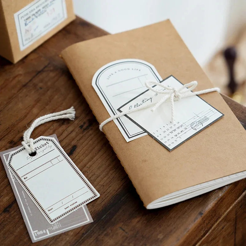 30pcs/lot Embrace The Summer Vintage Simple Border Memo Pad Material Paper Creative DIY Journal Collage Stationery