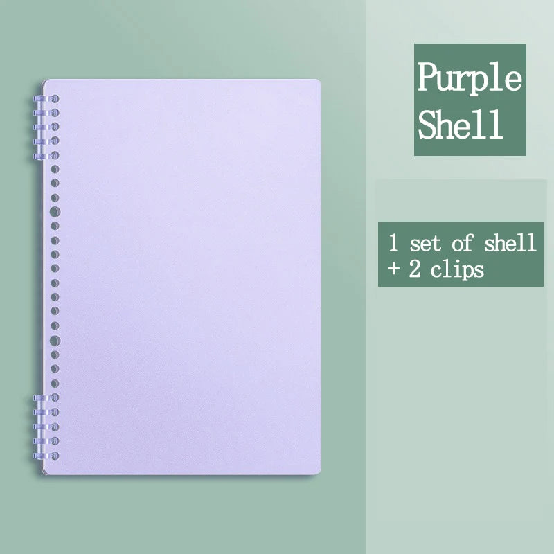 Loose Leaf Notebook refillable page Diary Planner Office School Supplies Stationery cute gel pen student writing a5 kawaii shell