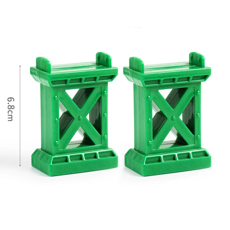 Wooden Train Track Connector Railway Rails Accessories Fit Thomas Train Road Connector Wood Railway Bridge Boys Birthday Gifts