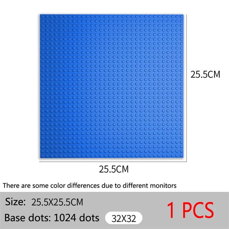 Baseplate 32x32 16X32 Dots Classic Brick Plate Building Blocks DIY Constructor Parts Baseplates Compatible Brands City Friends