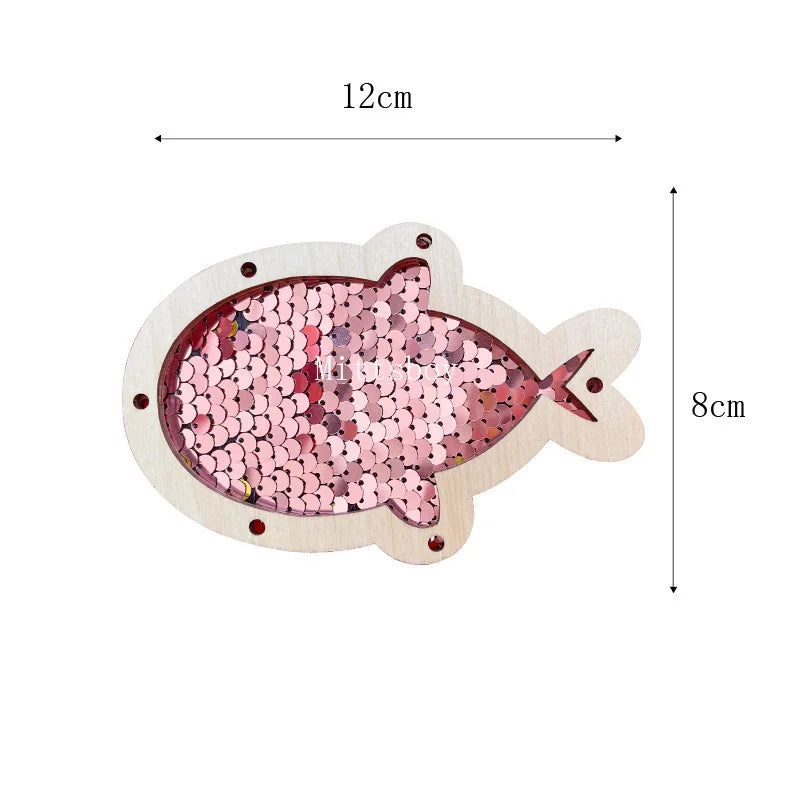 2024 DIY Montessori Busy Board  Accessories Wooden Graffiti Digit Early Ball Sequin Helicopter Educational Toy For Children Gift