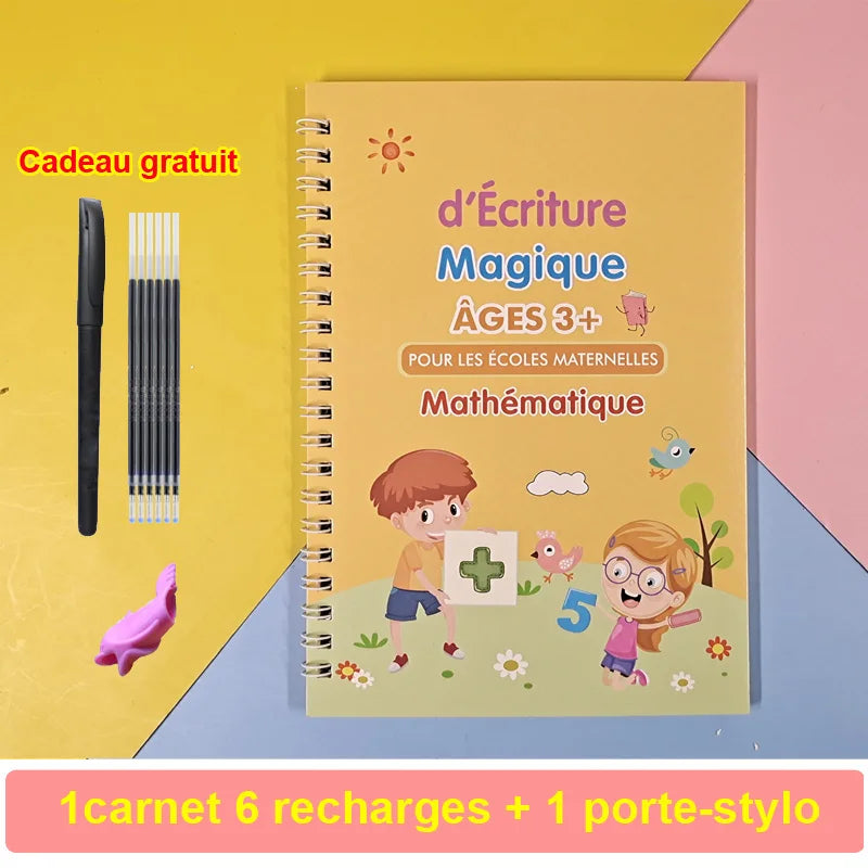 Reusable Magic Copybook Arabic Drawing Toys Children Montessori Pen Control Training Writing Learning Educational Toy Kids Gifts