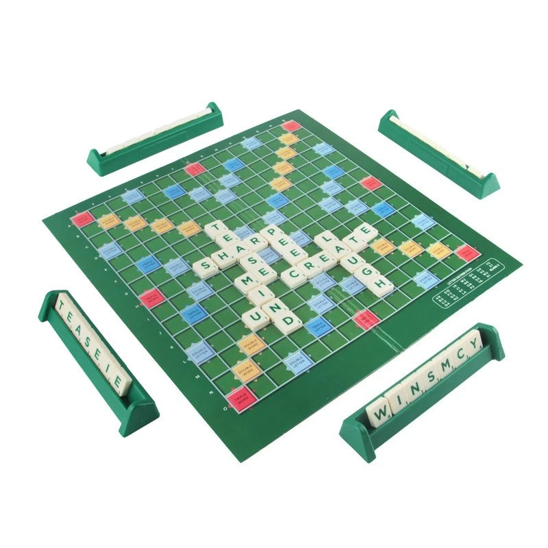 2-4 Players English Spelling Puzzle Game Educational Travel Alphabet Spell Game Fun Learning Toy Perfect for Family Game Night