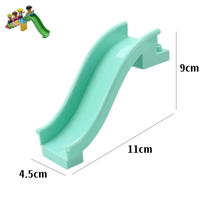 Big Building Blocks Slide Stair Swing Seesaw Ferris Wheel Series Compatible Duploe Large Brick Children Educational Toy Kid Gift