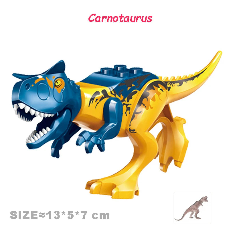 Jurassic World Dinosaurs Velociraptor Triceratops Indominus T-Rex Model Assemble Educational Building Blocks Toys For Kids Gifts