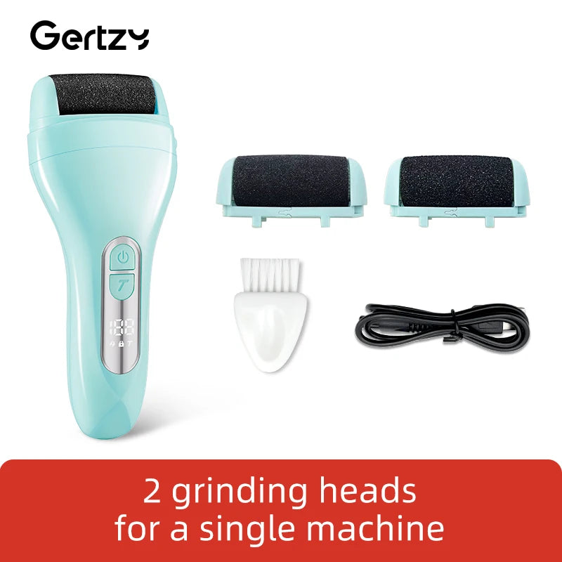 PediGlow - USB rechargeable electric foot remover, suitable for portable foot therapy tools with dead skin and hard cracks