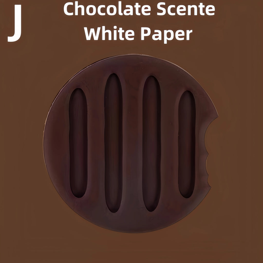 80 Pages/Set Scented Chocolate, Cream & Strawberry Flavored Creative Pocket Notepads, Chocolate&Cookie Shaped, Tear-off Memo Pad