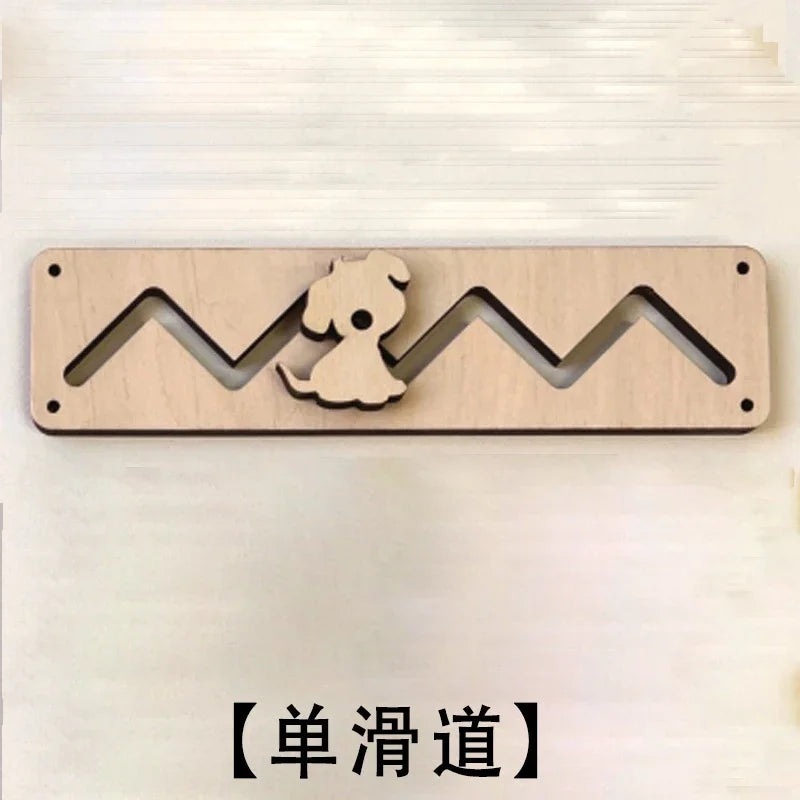 DIY Busy Board Montessori Hot  Air Dalloon Carriage Door Educational Toy Wood Chip Graphic Pairing Wooden Part For Childre Gifts