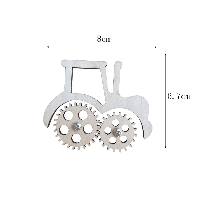 2024 Baby DIY Montessori Busy Board Wooden Accessories Castle Animal Letters Number Movement Educational Toys For Children Gifts