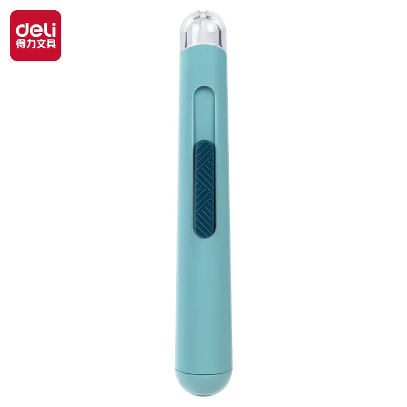 Deli Pocket Pen Cutter Auto-Lock Safety Ceramic Blade, Mini Art Knife Kid's Wallpaper tools for Cut Package/Cardboard/Paper 샤프