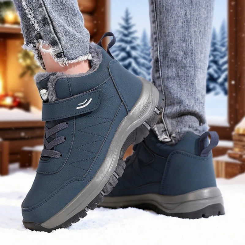 Fashion - Women Sneakers for Autumn and Winter Comfort Lined Anti Slip Soft Sole Elderly Shoe New Warm Walking Flat Athletic Shoes