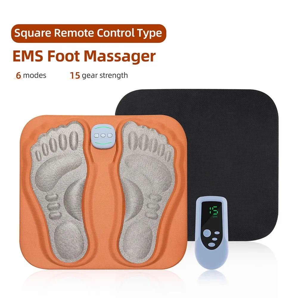 SoleRelief - Foot Massage Pad Foldable EMS Sport Muscle Stimulator Massager Relieve Fatigue Slim Legs Improve Blood Circulation