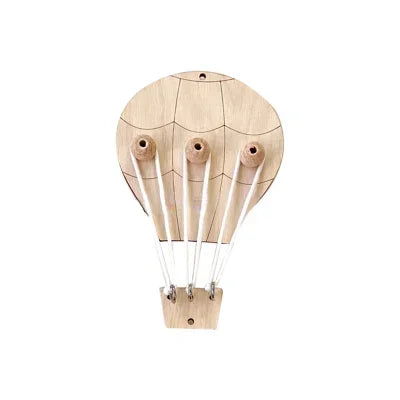 DIY Busy Board Montessori Hot  Air Dalloon Carriage Door Educational Toy Wood Chip Graphic Pairing Wooden Part For Childre Gifts