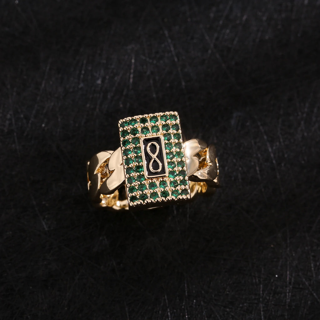 ZIRMON - 
New Monaco men's and women's rings, elegant zircon rings, brass material, party gifts, Monaco charm rings